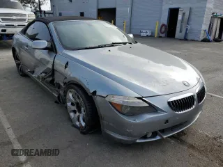 2006 BMW 6 Series 650Ci with VIN WBAEK13476CN79173, listed as a Copart auction lot 82425374 with 117,942 mi miles and Salvage Title. Bid and sale history available at carsss.com. Image 4.