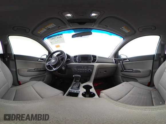 2018 Kia Sportage LX with VIN KNDPMCAC3J7380179, listed as a IAAI auction lot 41672067 with 134,390 mi miles. Bid and sale history available at carsss.com. Image 19.