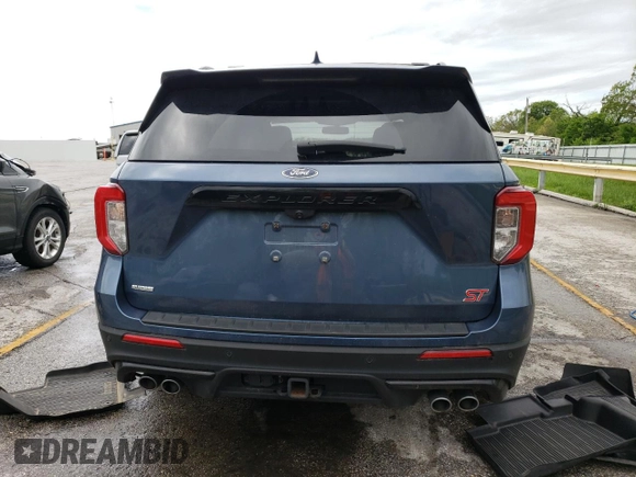 2020 Ford Explorer ST with VIN 1FM5K8GCXLGA07009, listed as a Copart auction lot 55667345 with 85,069 mi miles and Clean Title. Bid and sale history available at carsss.com. Image 6.