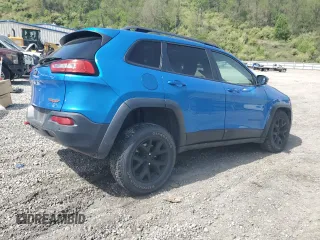 2018 Jeep Cherokee Trailhawk with VIN 1C4PJMBB4JD502876, listed as a Copart auction lot 54235325 with 87,635 mi miles and Salvage title. Bid and sale history available at DreamBid. Image 3.