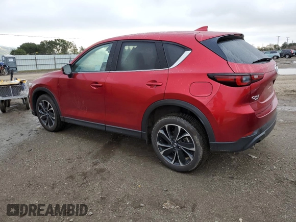 2023 Mazda CX-5 2.5 S Premium Plus Package with VIN JM3KFBEM3P0175746, listed as a Copart auction lot 87026774 with 13,512 mi miles and Salvage Title. Bid and sale history available at carsss.com. Image 2.
