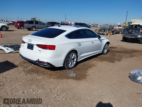 2021 Audi A5 Sportback Premium Plus with VIN WAUCBCF56MA020486, listed as a IAAI auction lot 41486099 with 91,892 mi miles. Bid and sale history available at carsss.com. Image 4.