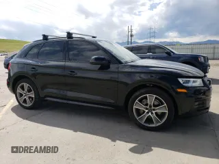 2019 Audi Q5 Premium Plus with VIN WA1BNAFY1K2066474, listed as a Copart auction lot 55481595 with 70,268 mi miles and Salvage title. Bid and sale history available at DreamBid. Image 4.