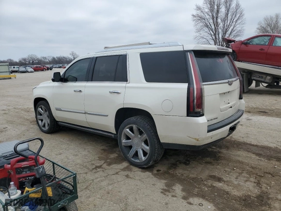 2015 Cadillac Escalade Premium with VIN 1GYS4NKJ9FR523919, listed as a Copart auction lot 45256764 with 170,682 mi miles and Salvage Title. Bid and sale history available at carsss.com. Image 2.
