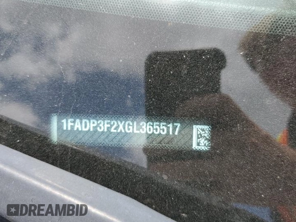 2016 Ford Focus SE с VIN 1FADP3F2XGL365517, выставлен на аукционе Copart как лот 60849175 с пробегом 81 613 миль миль и Чистый • Clean title. История ставок и продаж доступна на DreamBid. Изображение 12.