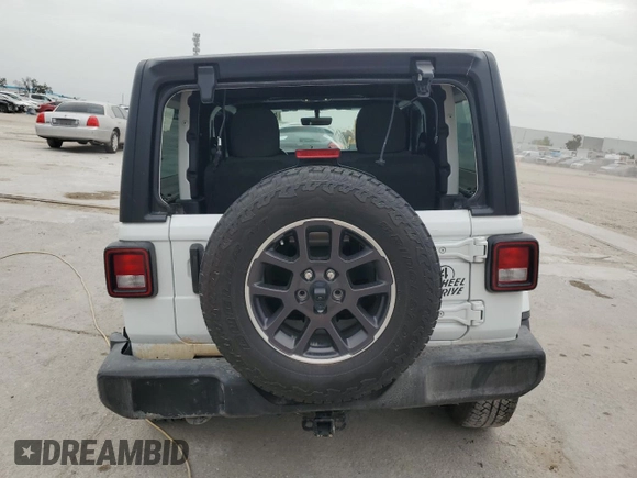 2021 Jeep Wrangler 80th Anniversary with VIN 1C4HJXAG1MW721452, listed as a Copart auction lot 62349904 with 40,677 mi miles and Salvage Title. Bid and sale history available at DreamBid. Image 6.