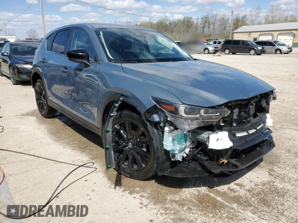 2024 Mazda CX-5 S Carbon Edition with VIN JM3KFBCL4R0460307, listed as a Copart auction lot 49671115 with 17,257 mi miles and Salvage Title. Bid and sale history available at DreamBid. Image 4.