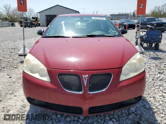 2006 Pontiac G6 6-Cyl with VIN 1G2ZG558164263103, listed as a Copart auction lot 53976745 with 166,002 mi miles and Salvage Title. Bid and sale history available at carsss.com. Image 5.