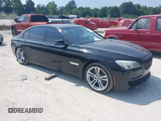 2013 BMW 7 Series 750Li xDrive with VIN WBAYF8C53DDE59223, listed as a IAAI auction lot 42602724 with 145,058 mi miles and . Bid and sale history available at DreamBid. Image 1.