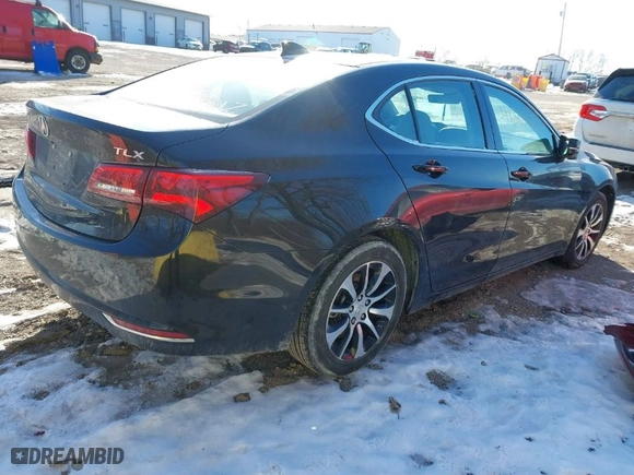 2015 Acura TLX Tech with VIN 19UUB1F56FA001033, listed as a IAAI auction lot 41367026 with 91701 miles. Bid and sale history available at carsss.com. Image 4.