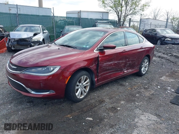 2015 Chrysler 200 Limited z VIN 1C3CCCAB7FN662177, wystawiony jako IAAI lot #42032768 z przebiegiem 64 570 mil mil oraz . Historia ofert i sprzedaży dostępna na DreamBid. Obrazek 2.