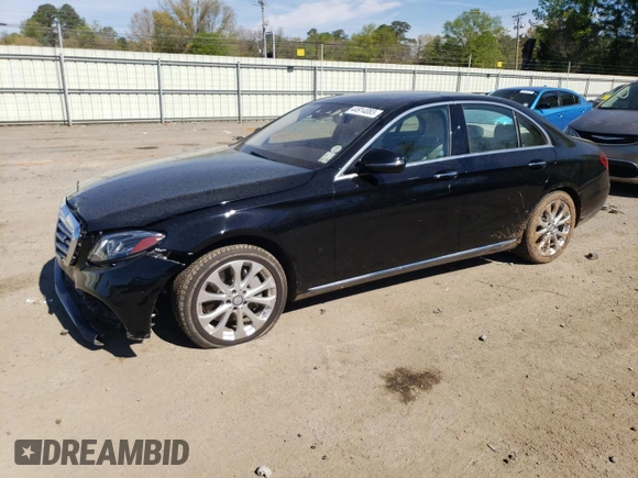 2017 Mercedes-Benz E-Class E 300 Luxury with VIN WDDZF4JBXHA070999, listed as a Copart auction lot 44914083 with 42,600 mi miles. Bid and sale history available at carsss.com. Image 1.