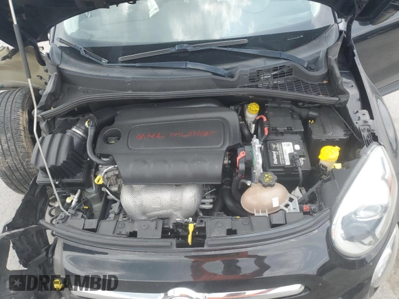 2016 FIAT 500X Easy with VIN ZFBCFXBT3GP474363, listed as a Copart auction lot 60457525 with 76,862 mi miles and Salvage title. Bid and sale history available at DreamBid. Image 11.