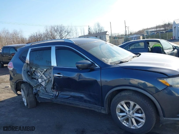 2016 Nissan Rogue SV with VIN KNMAT2MV9GP662786, listed as a IAAI auction lot 41747174 with 142,890 mi miles. Bid and sale history available at carsss.com. Image 6.
