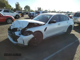 2022 BMW M3 Competition z VIN WBS33AY03NFL72105, wystawiony jako Copart lot #77904214 z przebiegiem 35 387 mil mil oraz Szkoda całkowita • Salvage title. Historia ofert i sprzedaży dostępna na DreamBid. Obrazek 1.