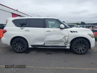 2011 Infiniti QX56 7-passenger with VIN JN8AZ2NF6B9503120, listed as a IAAI auction lot 40366429 with 197,571 mi miles and . Bid and sale history available at DreamBid. Image 13.