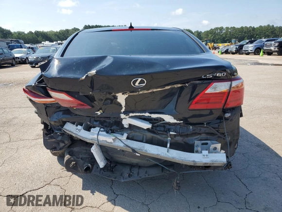 2012 Lexus LS 460 with VIN JTHBL5EF5C5113149, listed as a Copart auction lot 62555505 with 122,359 mi miles and Salvage title. Bid and sale history available at DreamBid. Image 6.