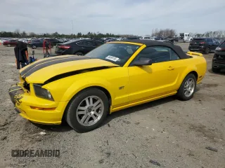 2005 Ford Mustang GT Deluxe with VIN 1ZVHT85H355249973, listed as a Copart auction lot 49499155 with 129,915 mi miles and Salvage Title. Bid and sale history available at DreamBid. Image 1.