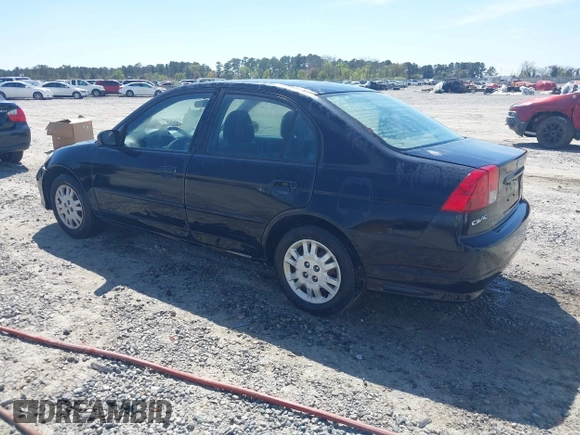 2004 Honda Civic LX with VIN 2HGES16554H505432, listed as a IAAI auction lot 41896813 with 152,685 mi miles. Bid and sale history available at carsss.com. Image 3.