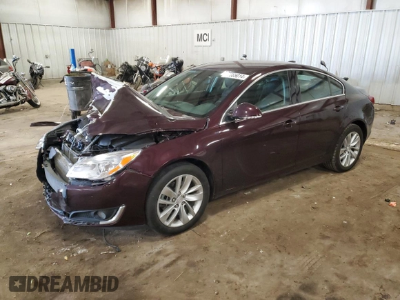 2017 Buick Regal with VIN 2G4GM5EX9H9120740, listed as a Copart auction lot 77665014 with 48,386 mi miles and Clean Title. Bid and sale history available at carsss.com. Image 1.