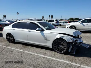 2015 BMW 7 Series 750Li with VIN WBAYE8C51FD781765, listed as a Copart auction lot 48091623 with Not Provided miles. Bid and sale history available at carsss.com. Image 4.