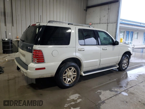 2004 Mercury Mountaineer Convenience z VIN 4M2DU86W04ZJ06749, wystawiony jako Copart lot #55472605 z przebiegiem 122 596 mil mil oraz Szkoda całkowita • Salvage title. Historia ofert i sprzedaży dostępna na DreamBid. Obrazek 3.