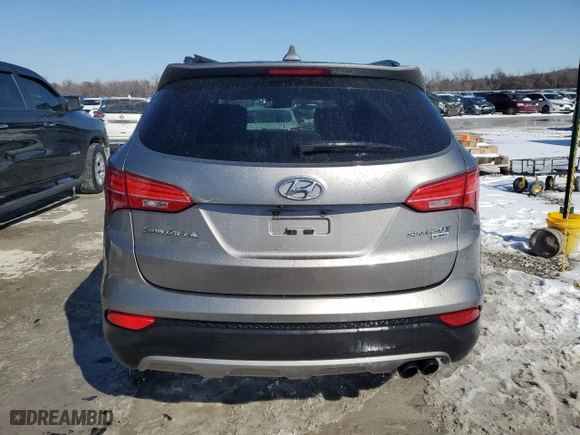 2015 Hyundai Santa Fe Sport with VIN 5XYZW4LA3FG262003, listed as a Copart auction lot 46107965 with 220,551 mi miles and Salvage Title. Bid and sale history available at carsss.com. Image 6.