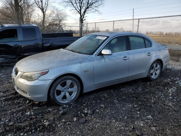 2007 BMW 5 Series 525xi with VIN WBANF33587CS40285, listed as a Copart auction lot 86174804 with 174,769 mi miles and Clean title. Bid and sale history available at DreamBid. Image 1.
