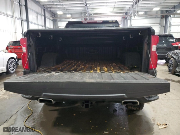 2021 Chevrolet Silverado 1500 Custom with VIN 1GCUYBEF0MZ256840, listed as a Copart auction lot 41638615 with 55,904 mi miles and Salvage Title. Bid and sale history available at carsss.com. Image 6.