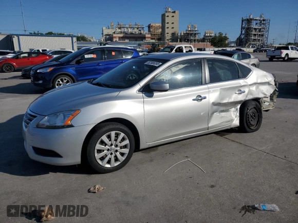 2015 Nissan Sentra SV with VIN 3N1AB7AP3FL694961, listed as a Copart auction lot 52306255 with 87,866 mi miles and Salvage Title. Bid and sale history available at carsss.com. Image 1.