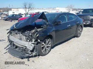 2017 Nissan Maxima SV with VIN 1N4AA6AP1HC437294, listed as a IAAI auction lot 41761296 with 1 mi miles. Bid and sale history available at carsss.com. Image 2.