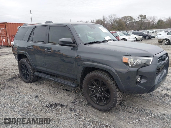 2024 Toyota 4Runner SR5 with VIN JTEEU5JR1R5312926, listed as a IAAI auction lot 41304373 with 2,396 mi miles and . Bid and sale history available at DreamBid. Image 1.