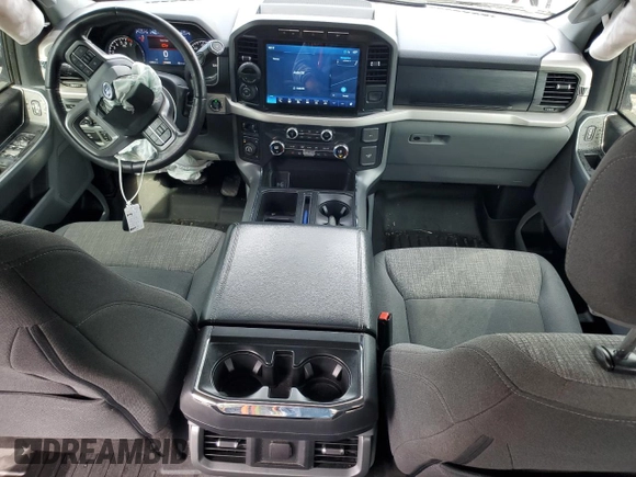 2021 Ford F-150 XL with VIN 1FTEW1EP0MFB98114, listed as a Copart auction lot 55892705 with 47,619 mi miles and Salvage title. Bid and sale history available at DreamBid. Image 8.