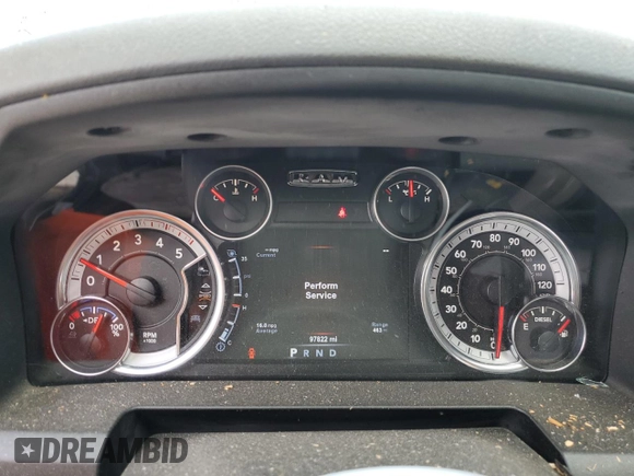 2015 Ram 2500 Outdoorsman with VIN 3C6UR5DL7FG547769, listed as a Copart auction lot 76098934 with 97,822 mi miles and Salvage Title. Bid and sale history available at carsss.com. Image 9.
