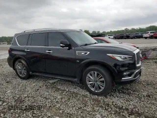 2019 Infiniti QX80 Luxe z VIN JN8AZ2NE4K9233361, wystawiony jako Copart lot #55152495 z przebiegiem 100 382 mil mil oraz Szkoda całkowita • Salvage title. Historia ofert i sprzedaży dostępna na DreamBid. Obrazek 4.