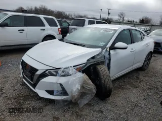 2020 Nissan Sentra SV with VIN 3N1AB8CVXLY273383, listed as a Copart auction lot 49326865 with 36,635 mi miles and Salvage Title. Bid and sale history available at carsss.com. Image 1.