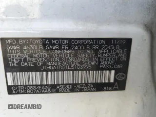 2020 Lexus IS 300 F Sport with VIN JTHGA1D21L5103995, listed as a Copart auction lot 47131455 with 3,928 mi miles and Salvage title. Bid and sale history available at DreamBid. Image 14.