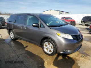 2012 Toyota Sienna with VIN 5TDZK3DC9CS205163, listed as a Copart auction lot 88674625 with 159,635 mi miles and Salvage title. Bid and sale history available at DreamBid. Image 4.