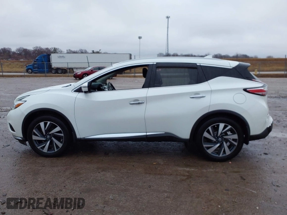 2017 Nissan Murano Platinum z VIN 5N1AZ2MH6HN164756, wystawiony jako IAAI lot #41462574 z przebiegiem 95 401 mil mil oraz . Historia ofert i sprzedaży dostępna na DreamBid. Obrazek 15.