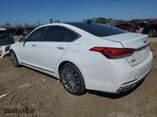 2015 Hyundai Genesis 5.0L with VIN KMHGN4JF7FU041748, listed as a Copart auction lot 45913585 with 132,109 mi miles and Salvage Title. Bid and sale history available at carsss.com. Image 2.