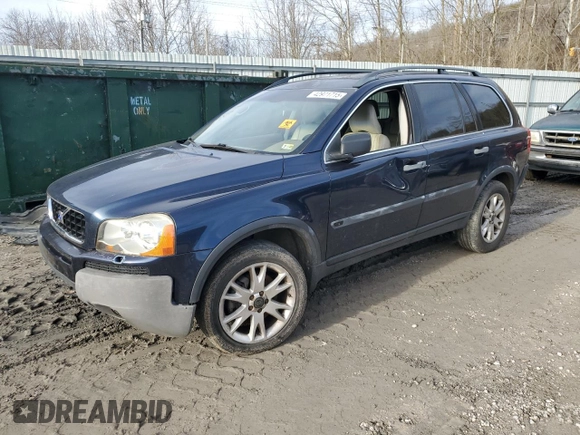 2004 Volvo XC90 с VIN YV1CZ91H041118409, выставлен на аукционе Copart как лот 42971715 с пробегом Не указан миль и Списание • Salvage title. История ставок и продаж доступна на DreamBid. Изображение 1.