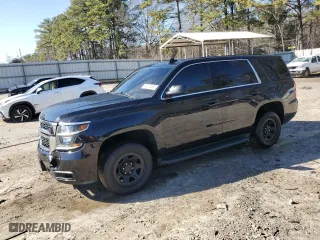 2018 Chevrolet Tahoe Commercial with VIN 1GNLCDEC6JR271180, listed as a Copart auction lot 43010395 with 141,527 mi miles and Salvage Title. Bid and sale history available at carsss.com. Image 1.