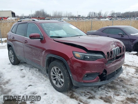 2021 Jeep Cherokee Latitude Lux with VIN 1C4PJMMX0MD175681, listed as a IAAI auction lot 41646125 with 34,024 mi miles and . Bid and sale history available at DreamBid. Image 1.