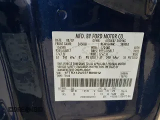 2007 Ford F-150 STX with VIN 1FTRX12W37FB89812, listed as a Copart auction lot 51438255 with 242,607 mi miles and Salvage title. Bid and sale history available at DreamBid. Image 14.