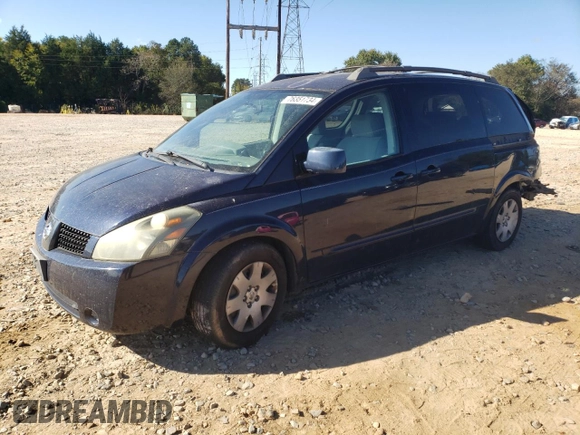 2005 Nissan Quest SL with VIN 5N1BV28U85N137108, listed as a Copart auction lot 76351734 with 158,029 mi miles and Salvage Title. Bid and sale history available at carsss.com. Image 1.