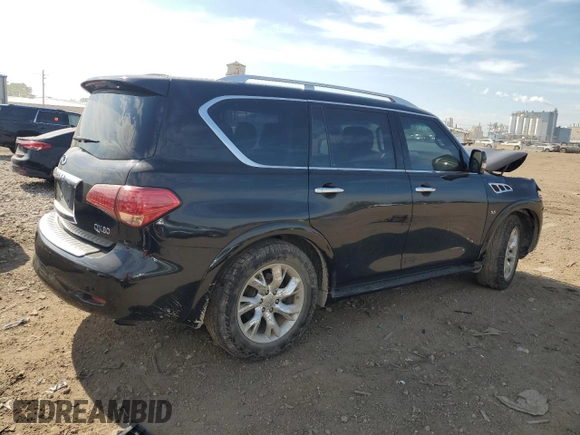 2014 Infiniti QX80 z VIN JN8AZ2NC1E9353024, wystawiony jako Copart lot #55503445 z przebiegiem 133 409 mil mil oraz Szkoda całkowita • Salvage title. Historia ofert i sprzedaży dostępna na DreamBid. Obrazek 3.