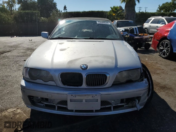 2003 BMW 3 Series 330Ci with VIN WBABS53403JU96685, listed as a Copart auction lot 73289534 with 0 mi miles and Salvage Title. Bid and sale history available at carsss.com. Image 5.