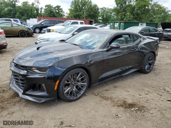 2022 Chevrolet Camaro ZL1 with VIN 1G1FK1R61N0108466, listed as a Copart auction lot 58904544 with 227 mi miles and Salvage Title. Bid and sale history available at carsss.com. Image 1.