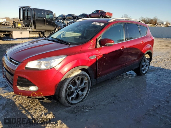2014 Ford Escape Titanium with VIN 1FMCU9J93EUD36496, listed as a Copart auction lot 89377665 with 88,976 mi miles and Salvage Title. Bid and sale history available at DreamBid. Image 1.