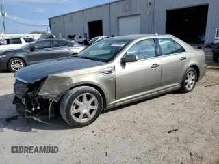 2010 Cadillac STS AWD with VIN 1G6DU6EV8A0104897, listed as a Copart auction lot 45955695 with 212,227 mi miles and Salvage Title. Bid and sale history available at carsss.com. Image 1.